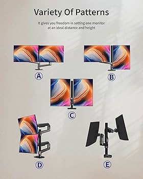 Amazon.co.jp: Ergounion PCモニターアーム デュアル 液晶